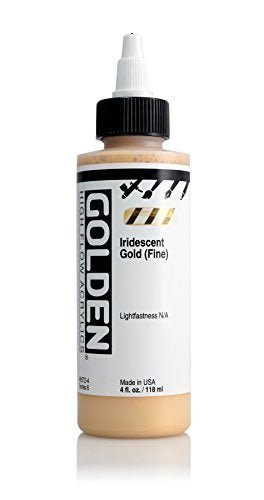 4oz. High Flow Acrylic Paint Color: Iridescent Gold - TiquesandFleas at The Gray Market