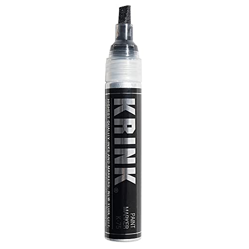 Krink K-75 Black Paint Marker - Vibrant and Opaque Fine Art Paint Pen for Any Surface - Permanent Graffiti Markers - Krink Paint Markers with Alcohol-Based Paint for Plastic Glass Paper and More - TiquesandFleas at The Gray Market