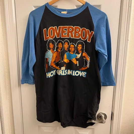 Vintage Loverboy Hot Girls in Love 1983 Tour T-Shirt - TiquesandFleas at The Gray Market